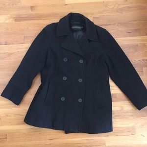 Kristen Blake Black Wool Peacoat